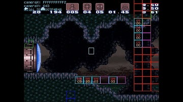 Super Metroid -- Hitbox View for Any% Glitched