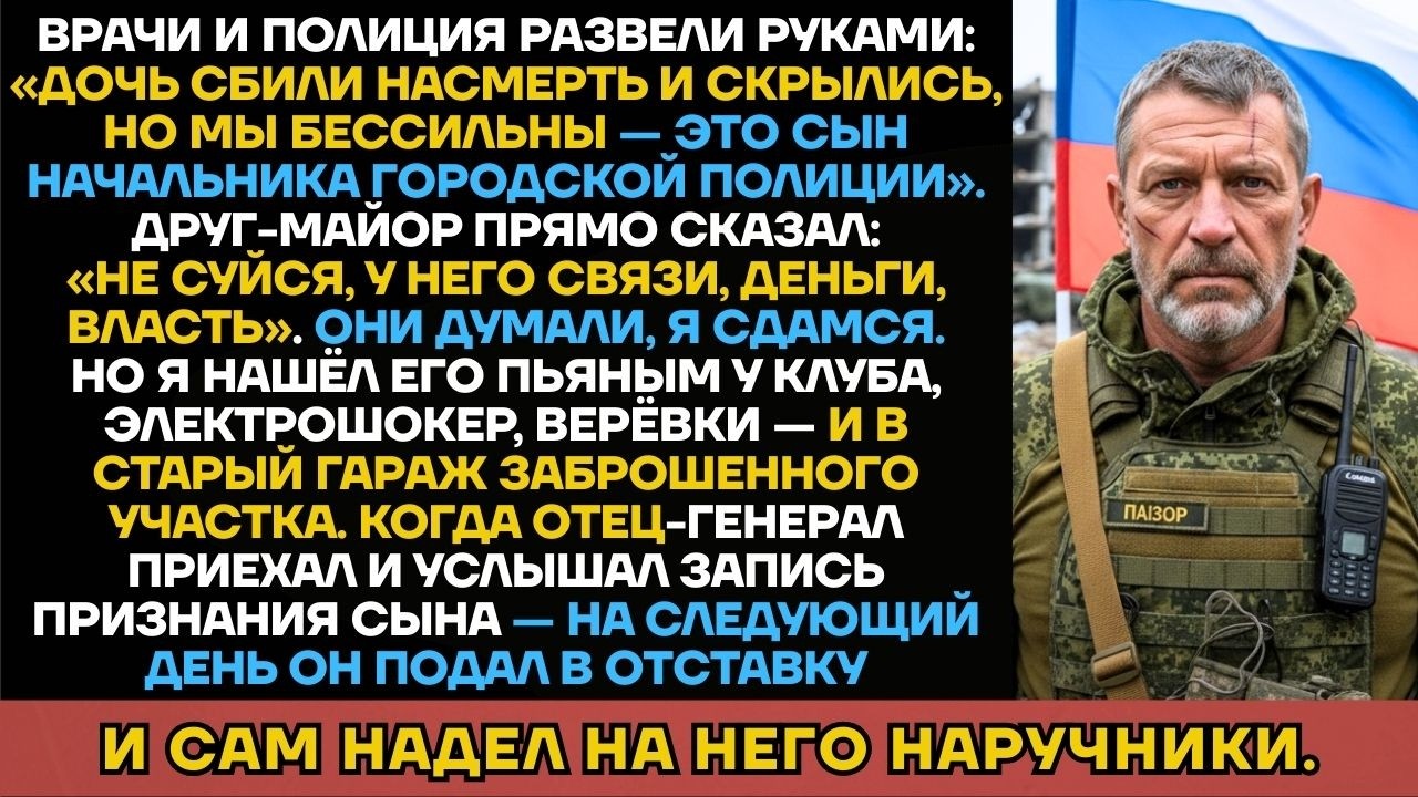 НАЧАЛЬНИК ПОЛИЦИИ ПОБЛЕДНЕЛ! В Подвале Старого Участка Сидел Его Сын, Который Сбил Дочь Таксиста...