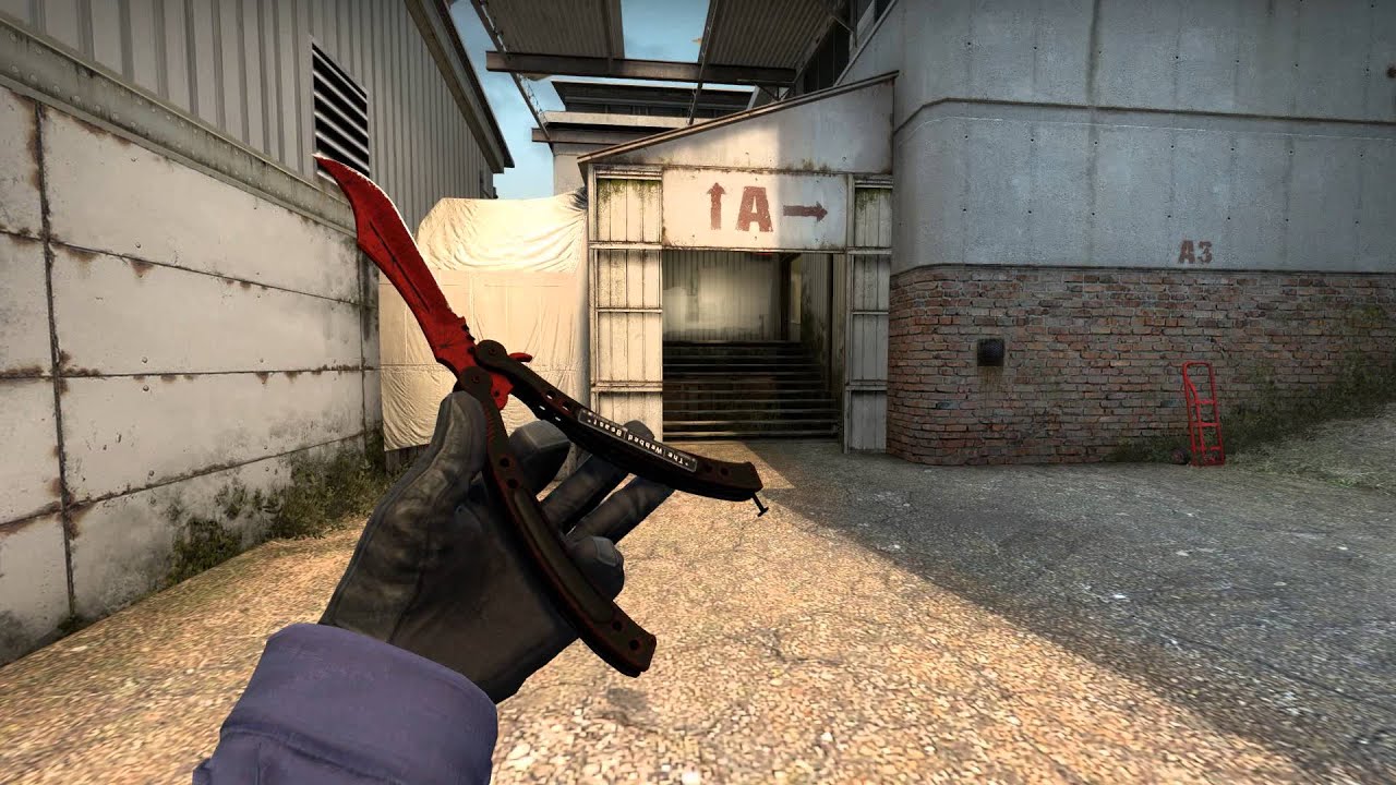 CS:GO Butterfly Knife | Crimson Web [MW] - YouTube