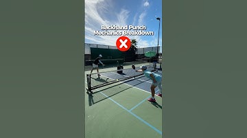 Fix Your Backhand Punch in 5 Minutes (Junior Pro Training Breakdown) ⚡️ #pickleballtips #pickleball