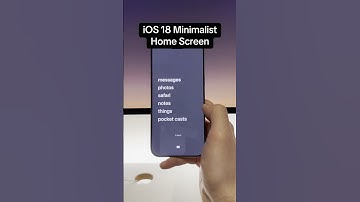 My minimal iOS 18 Home Screen that looks like a dumb phone. #ios18 #dumbphone #iphone16
