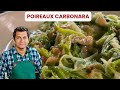 Ref:kb4pSWxkPAw Poireaux carbonara de laurent mariotte