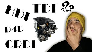 TDI.HDI.DCI ⛽ || 🔥 شرح معنى تسميات المحركات