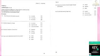 KET 6, Test 4, Part 3 Listening A2