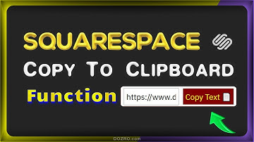 How to Create a Copy to Clipboard button in Squarespace to Allow Visitors to Copy Text On Click FREE