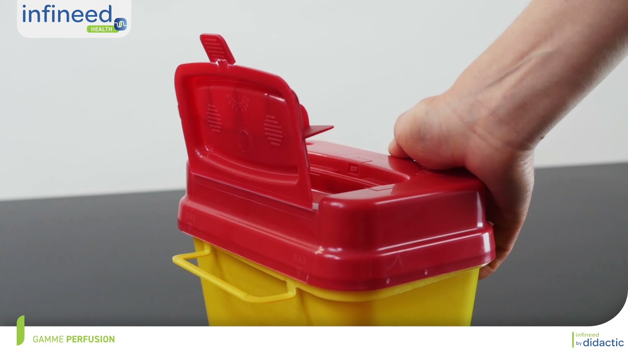 Utilisation des DASRI - Collecteur de déchets perforants Infineed by Didactic