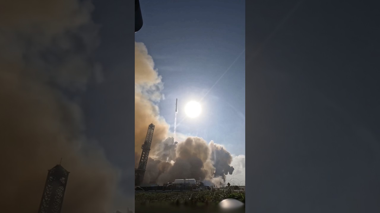 Ondes de choc dernier du lancement Starship de SpaceX