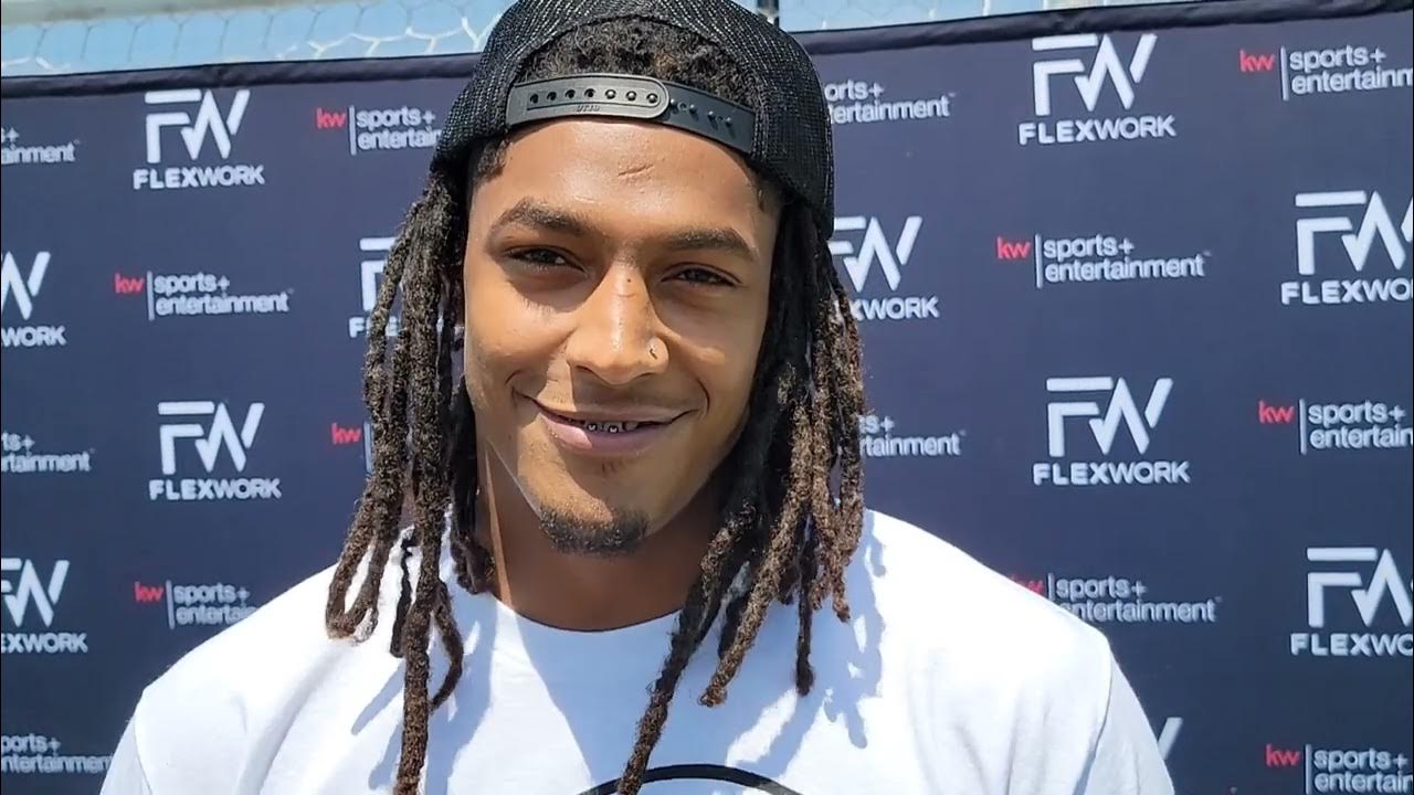 Isiah Pacheco Youth Football Camp Interview YouTube