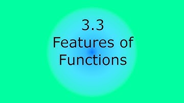 IM1 - 3.3 Features of Functions