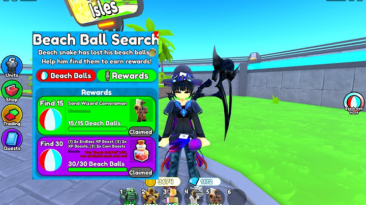 สอนหาลูกบอลชายหาดในMatches จุดที่21-30ครบทุกจุด  | Roblox Toilet Tower Defense