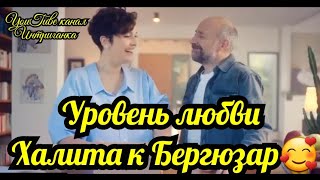 Уровень любви Халита Эргенча к Бергюзар Корель(Интриганка)