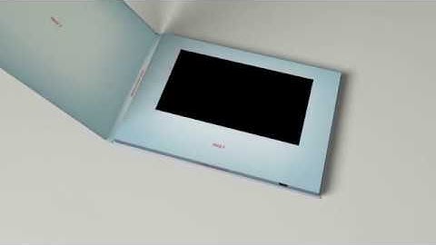 7" Screen - Hard Cover Custom Video Brochures