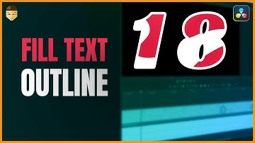 Animated Text Fill Outline DaVinci Resolve