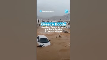 Greek islands of Paros, Mykonos, and Crete hit by heavy floods • FRANCE 24 English