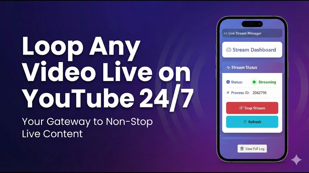 Install 24x7 Live Stream App (Automated Loop) || 
