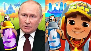 Subway Surfers Barcelona 2022 Jake Star vs Vladimir Putin Run 2 Rule 2022 Gameplay HD screenshot 4
