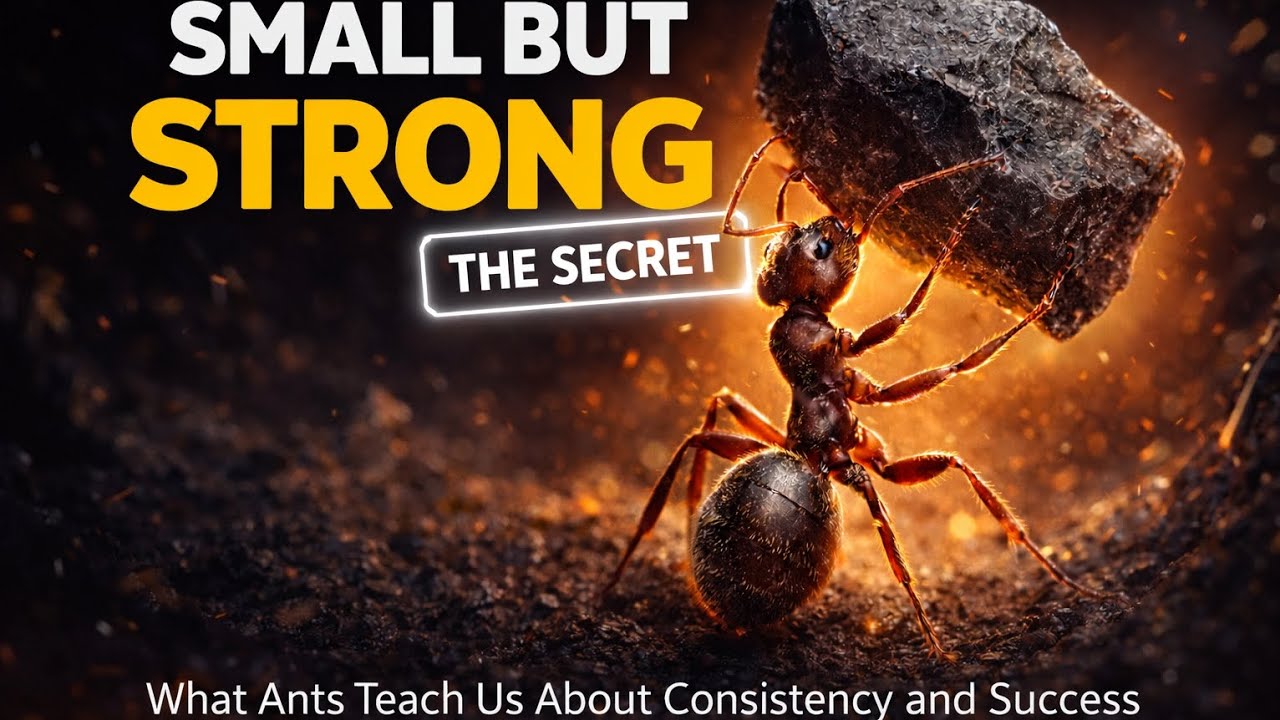 Small Steps, Huge Success – Ant Story | Telugu Motivation”