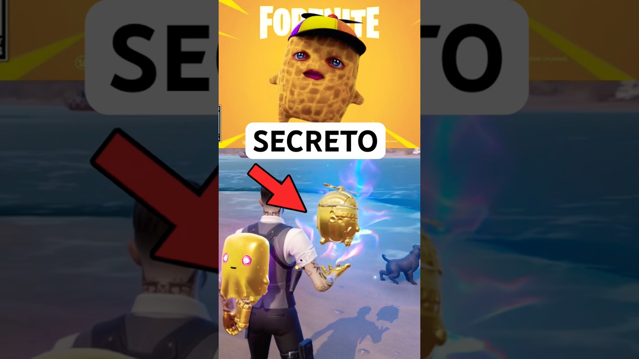 DONDE ESTÁ EL ESPÍRITU MÁS RARO EN FORTNITE? ESPÍRITU SECRETO DE CACAHUATE DORADO #shorts #fortnite