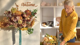 How to Make an Autumn Wedding Bouquet by Passiflora Studio 10,713 views 3 years ago 11 minutes, 36 seconds
