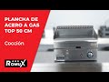 Vídeo: Plancha Industrial de Cromo Duro a Gas 50 cm Top Sobremesa ®Romux