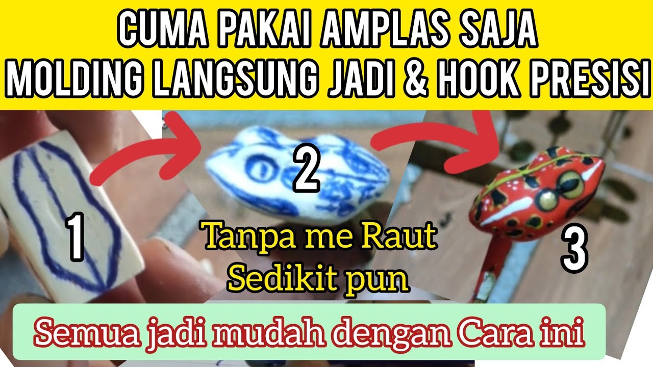 Tutorial membuat soft frog - Cuma Pakai Amplas - Cara Buat Molding Soft Frog