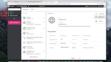 Prestashop: create and export list of your product combinations