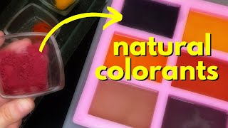 How to color Soap naturally - a melt and pour EXPERIMENT