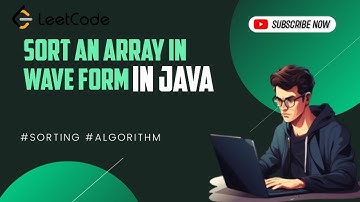 Sort an array in wave form 1 | JAVA | Hindi