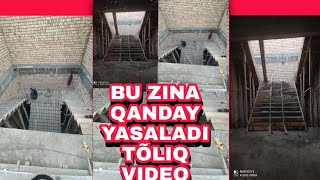 ZINALAR QUYISH BETONZINA QUYISH ZINA TAYYORLASH