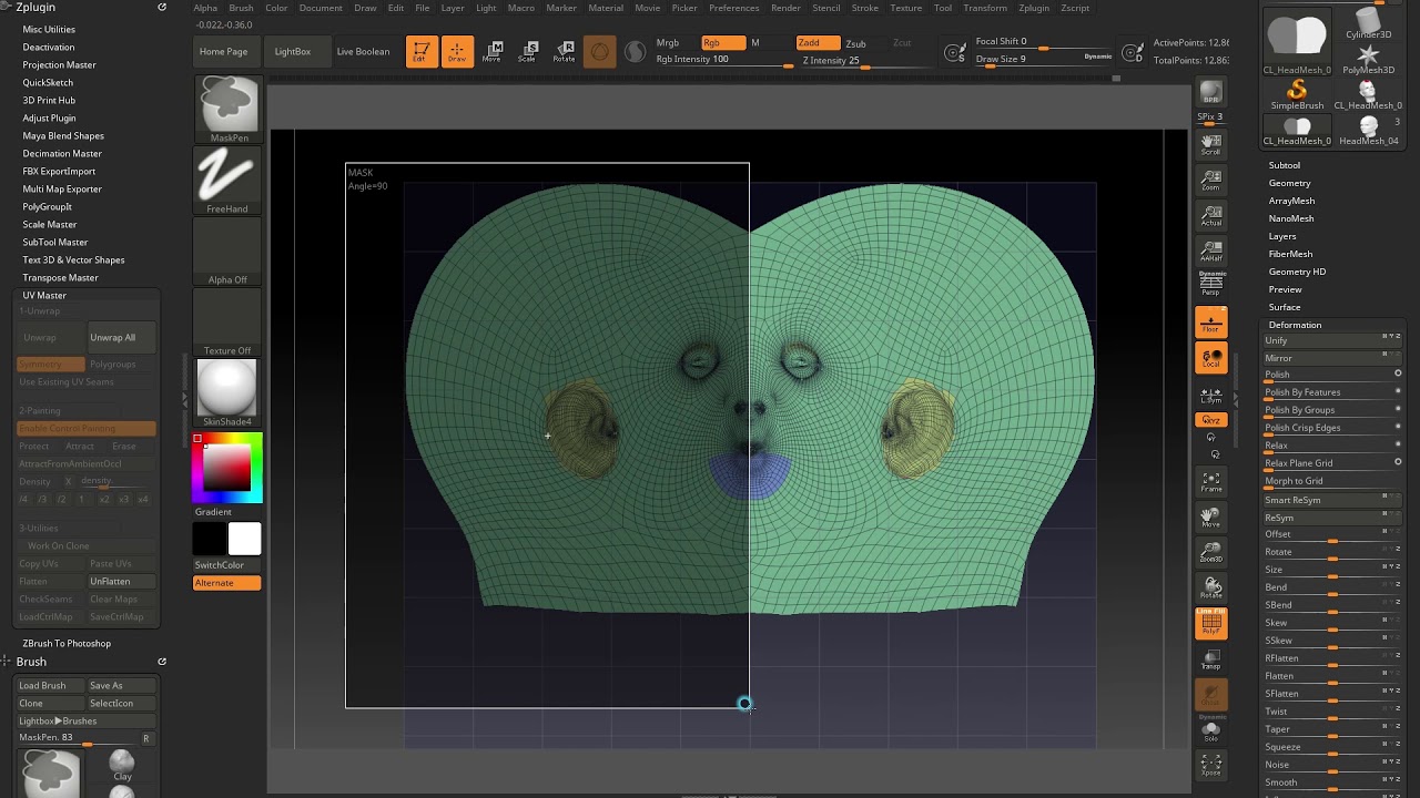 how to import new uvs into zbrush