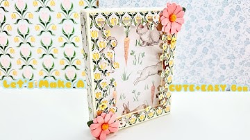 Craft With Me | A2 Card Box w/ NO Dies Tutorial | Clear Top + Pretty Border | Ft. Scrap Diva