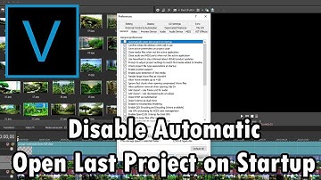 How To Disable Automatic Open Last Project on Startup in Vegas Pro