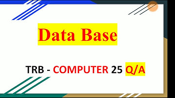 Trb computer science - RDBMS