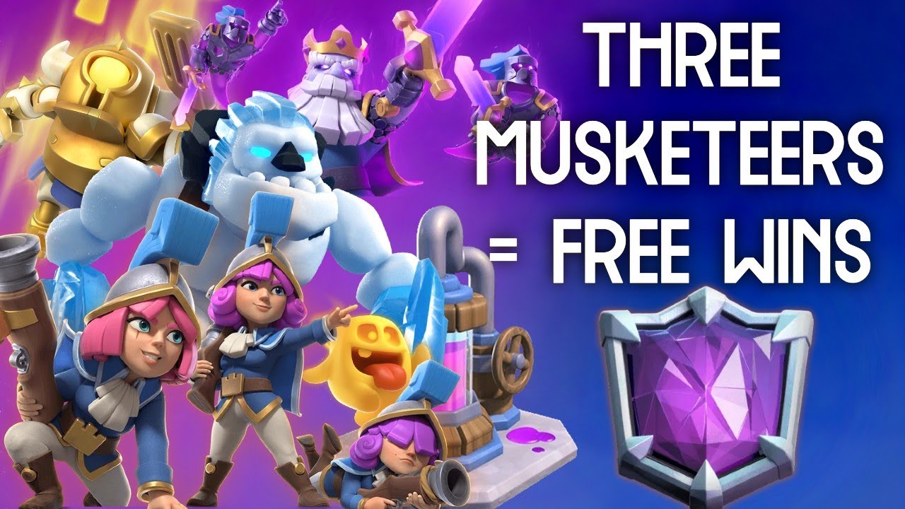BEST THREE MUSKETEERS DECK in Clash Royale (New Season) - YouTube