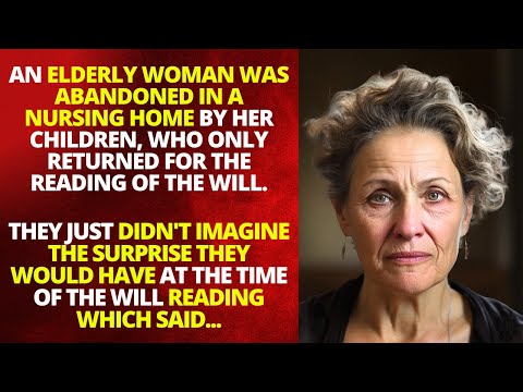 AFTER BEING ABANDONED BY HER CHILDREN, THE ELDERLY WOMAN LEFT A 