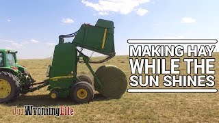 Haying - Baling Hay with a John Deere 568 Baler - Our Wyoming Life