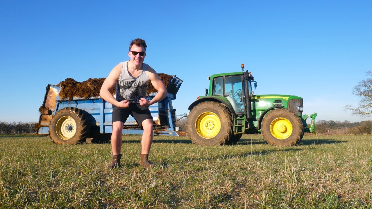 A Day In The Life Of A Farmer Suns Out Guns Out! MUCK SPREADING! YouTube