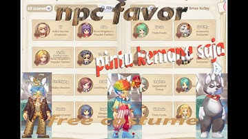 npc favorability rewards -  Ragnarok X Next Generation