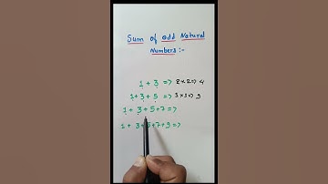 Sum of odd numbers | #shorts