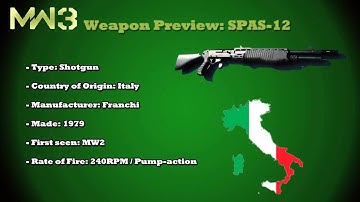 MW3 Guns - SPAS-12 (MW3 Weapons previews) Part 7