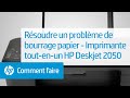 Résoudre un problème de bourrage papier - Imprimante tout-en-un HP Deskjet 2050