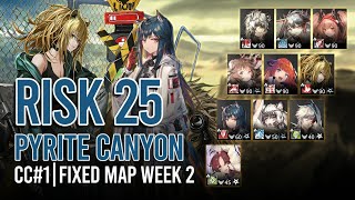 [Arknights] CC#1 Pyrite Canyon Lv25 Risk Week 2 Clear Stream VOD (with Commentary)