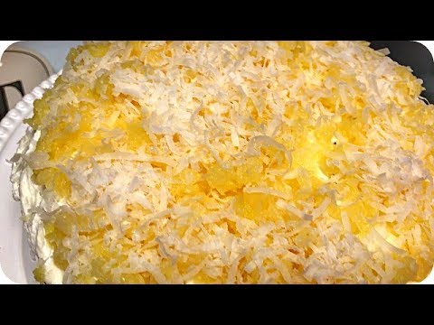 How To Make Pineapple Coconut Cake || HomeMade || Enjoy !!