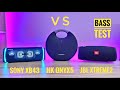 Sony xb43 vs Hk onyx 5 vs Jbl xtreme 2 Bass Test!!🔥💥