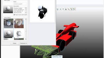 Rendering an F1 in Schools Car