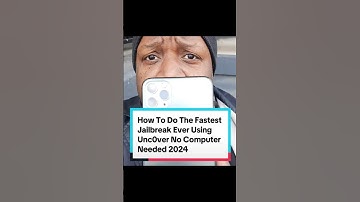 How To Do The Fastest Jailbreak Ever Using Unc0ver No Computer Needed 2024 #jailbreakiphone