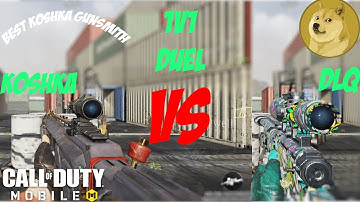 BEST cod mobile koshka gunsmith in 1v1 sniper duel!!