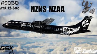 ATR 72-600 | MSFS2020 Live | Real Air New Zealand Route | Nelson to Auckland | GSX + Vatsim