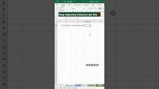 Excel VBA trick to Autofit Columns🔥 #excel #exceltricks