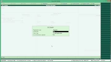 GST On Advance Payment Received From Customer Implement In TALLY.ERP9 Release 6.0